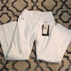 Women’s Spyder White Ski Pants!